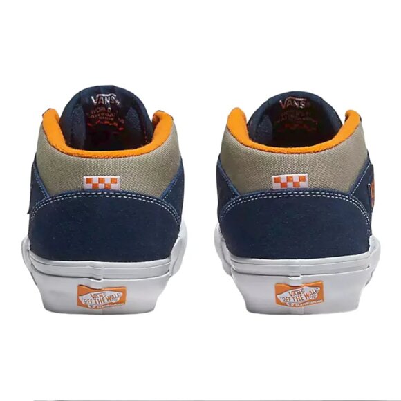 VANS SKATE HALF CAB SKATEBOARD SHOE - SMOKE / NAVY [VN0A5FCDY041] MENS 10 NEW - Picture 9 of 13